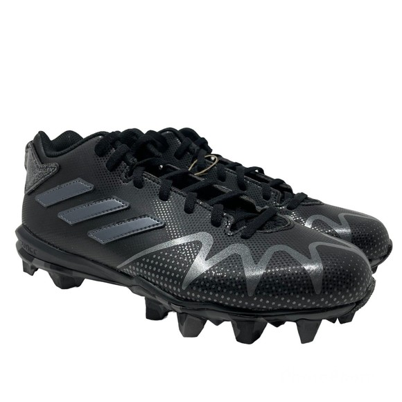 Adidas Kids Freak Spark Mid Football Cleats Core Black Metallic Size Youth 6 - Picture 1 of 9